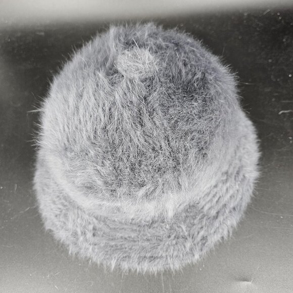 Kangol Hat Cap Furgora Casual Fitted Mens Small Gray Fuzzy Angora Bucket Cloche - Picture 6 of 12